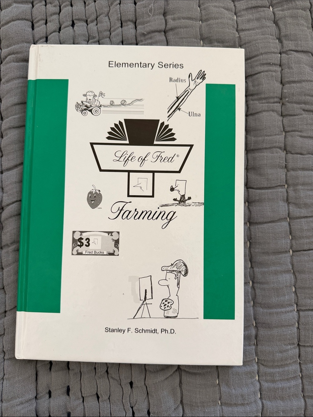 Life of Fred Farming Elementary Series Hardcover - White & Teal